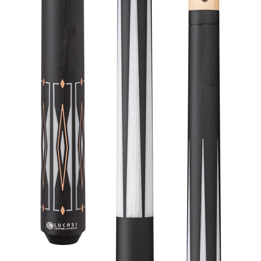 Lucasi Hybrid Matte Charcoal/Imitation Bone & Rose Gold Inlays
